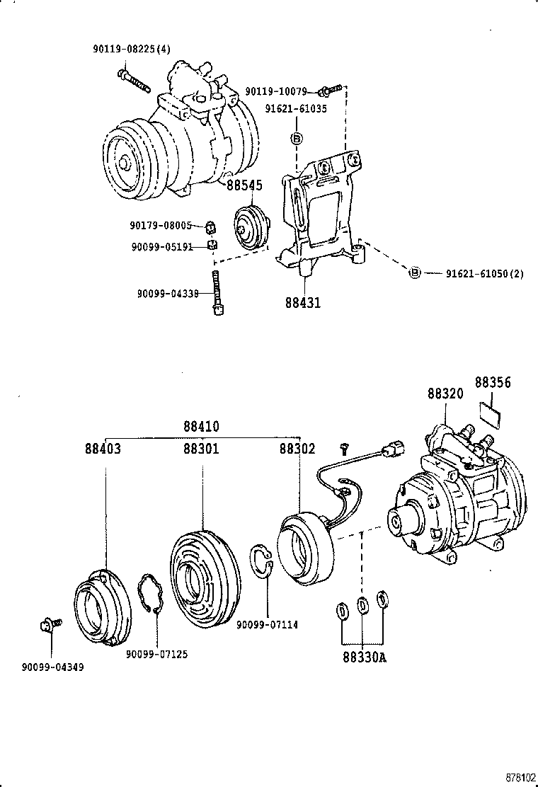  LAND CRUISER 62 |  HEATING AIR CONDITIONING COMPRESSOR