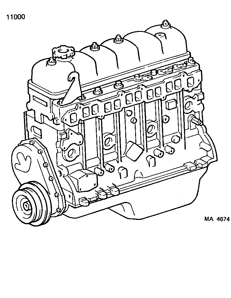  LAND CRUISER 62 |  PARTIAL ENGINE ASSEMBLY