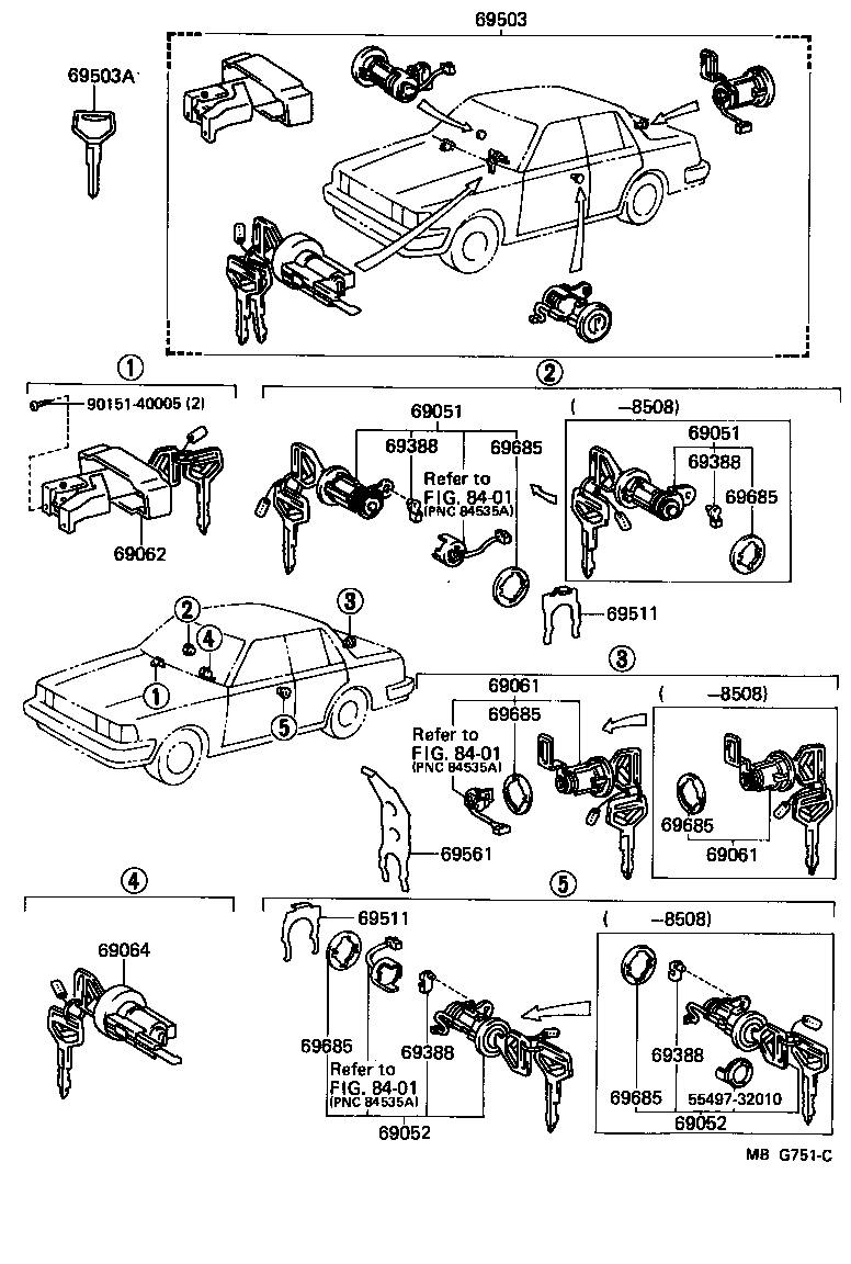  CRESSIDA |  LOCK CYLINDER SET