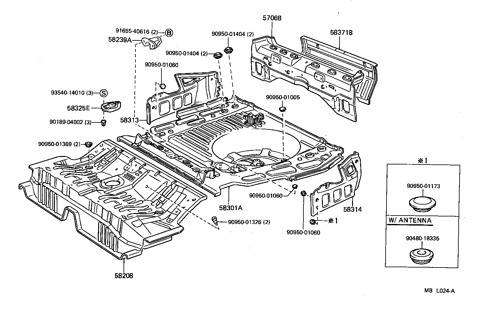  CAMRY |  FLOOR PAN LOWER BACK PANEL