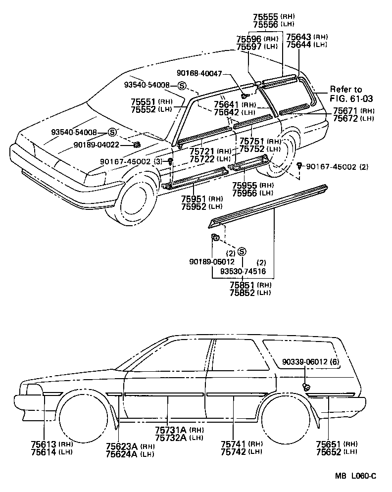  CAMRY |  SIDE MOULDING