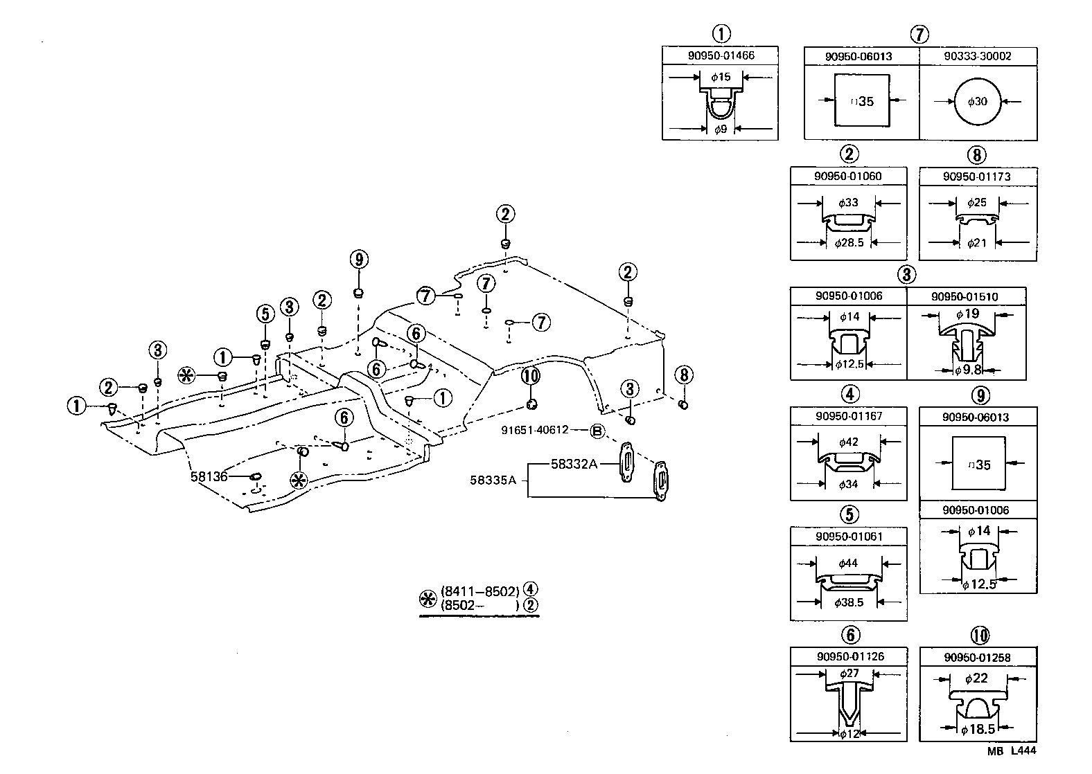  CRESSIDA |  FLOOR PAN LOWER BACK PANEL