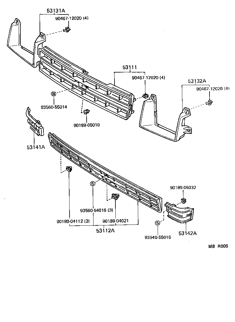  TERCEL |  RADIATOR GRILLE