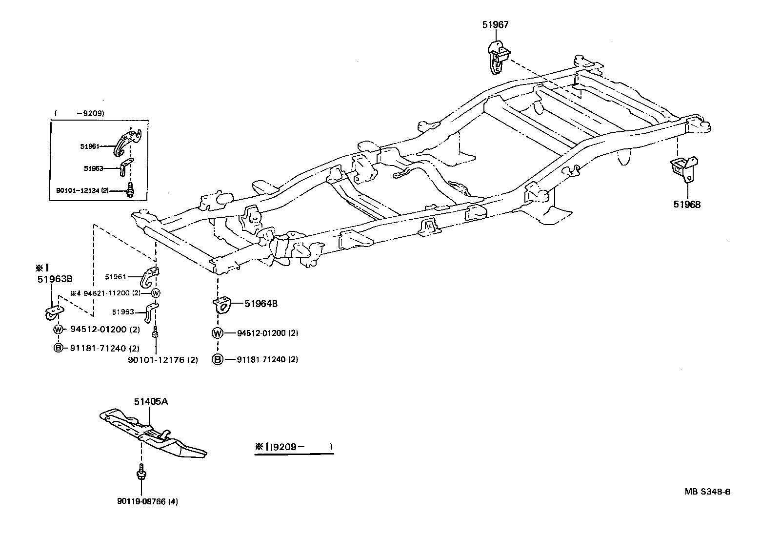  4 RUNNER TRUCK |  SUSPENSION CROSSMEMBER UNDER COVER