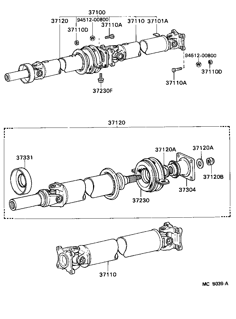  CRESSIDA |  PROPELLER SHAFT UNIVERSAL JOINT