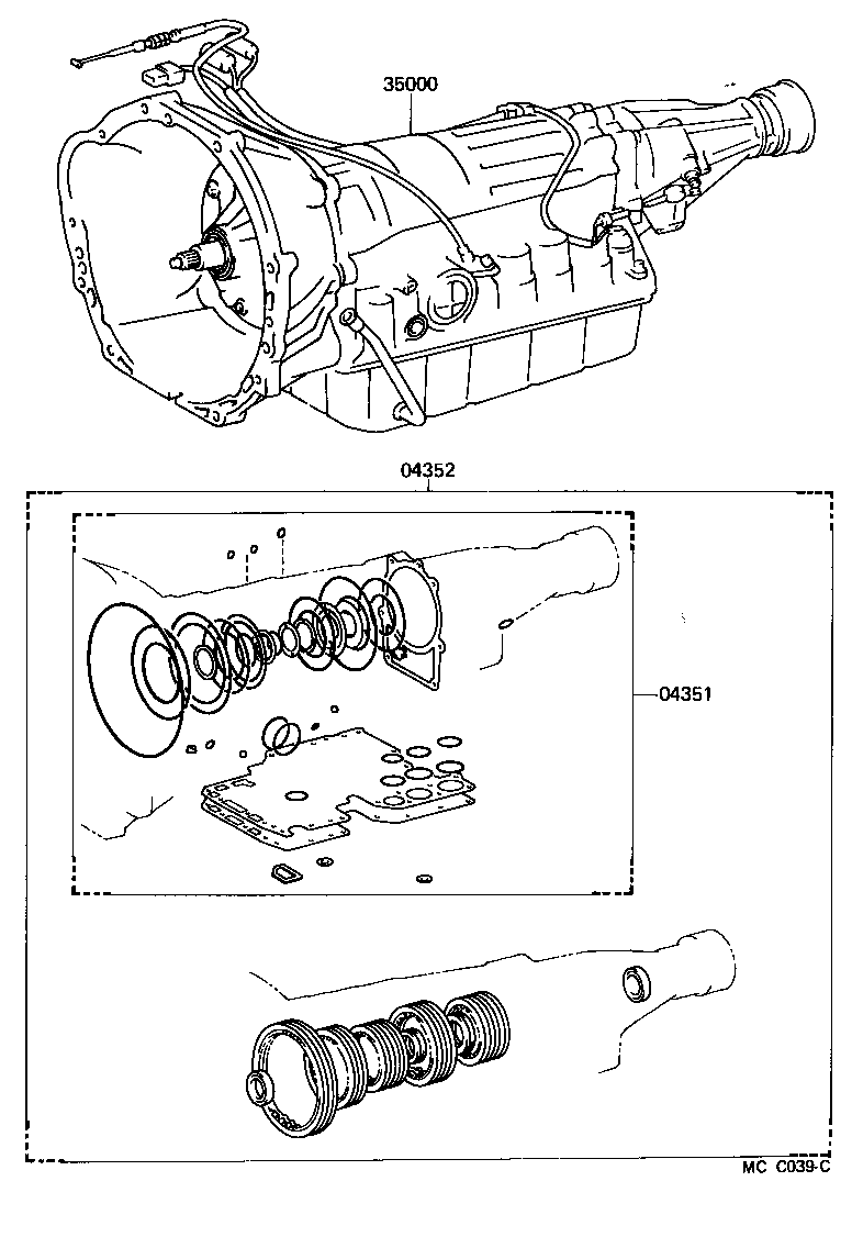  4 RUNNER TRUCK |  TRANSAXLE OR TRANSMISSION ASSY GASKET KIT ATM