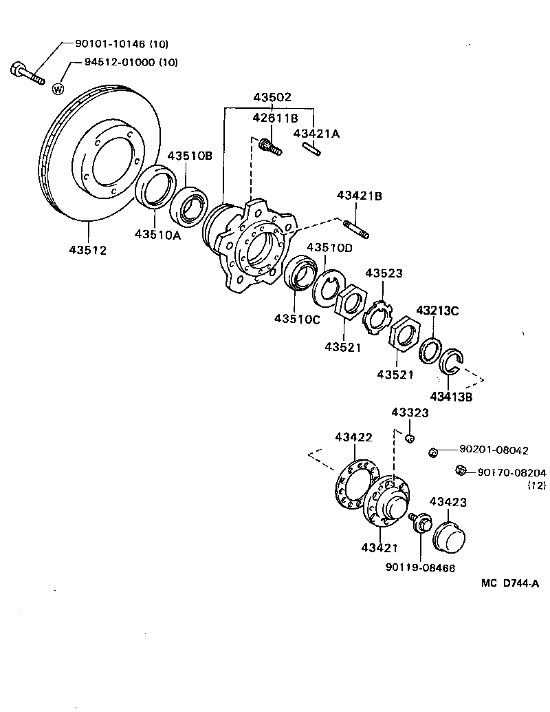  VAN |  FRONT AXLE HUB