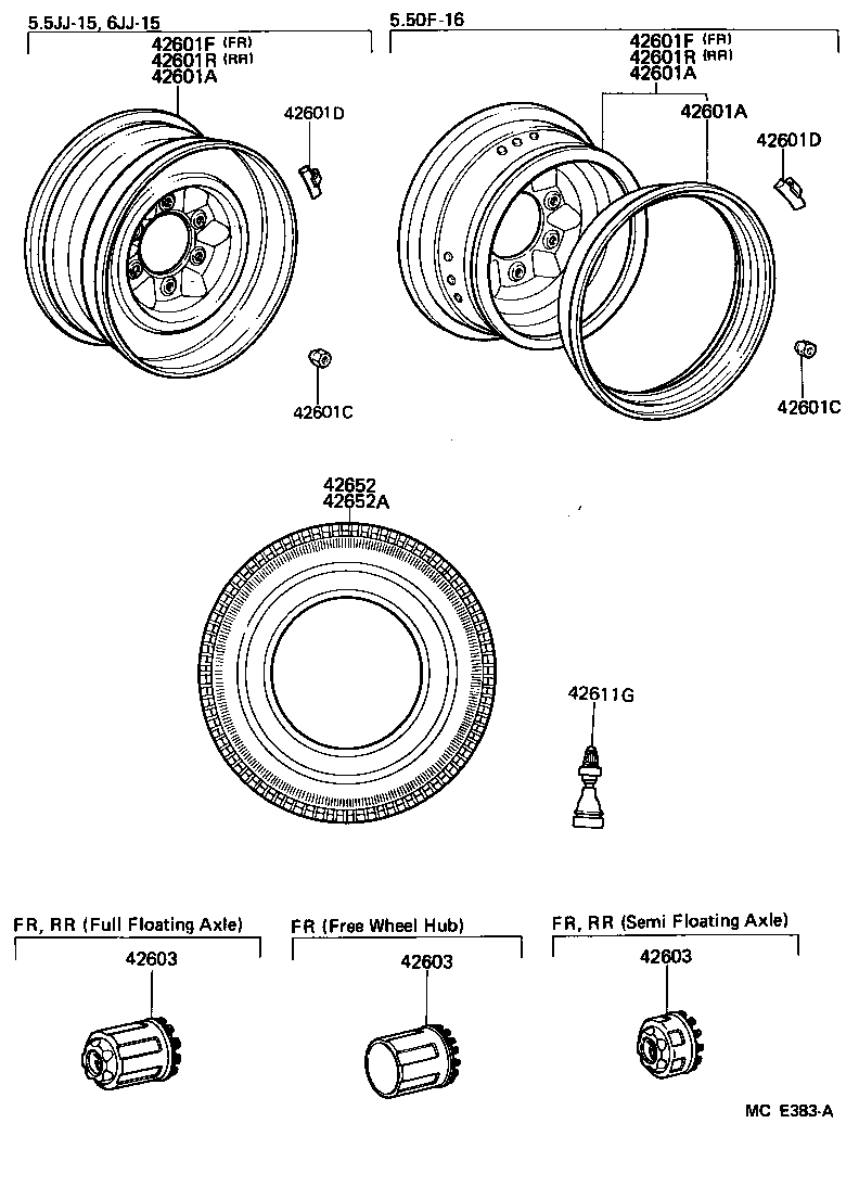  LAND CRUISER 62 |  DISC WHEEL WHEEL CAP