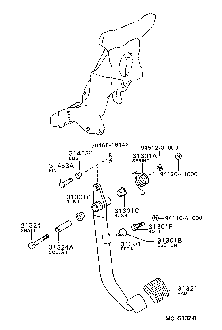  VAN |  CLUTCH PEDAL FLEXIBLE HOSE