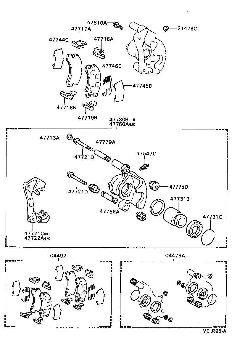  CELICA |  REAR DISC BRAKE CALIPER DUST COVER