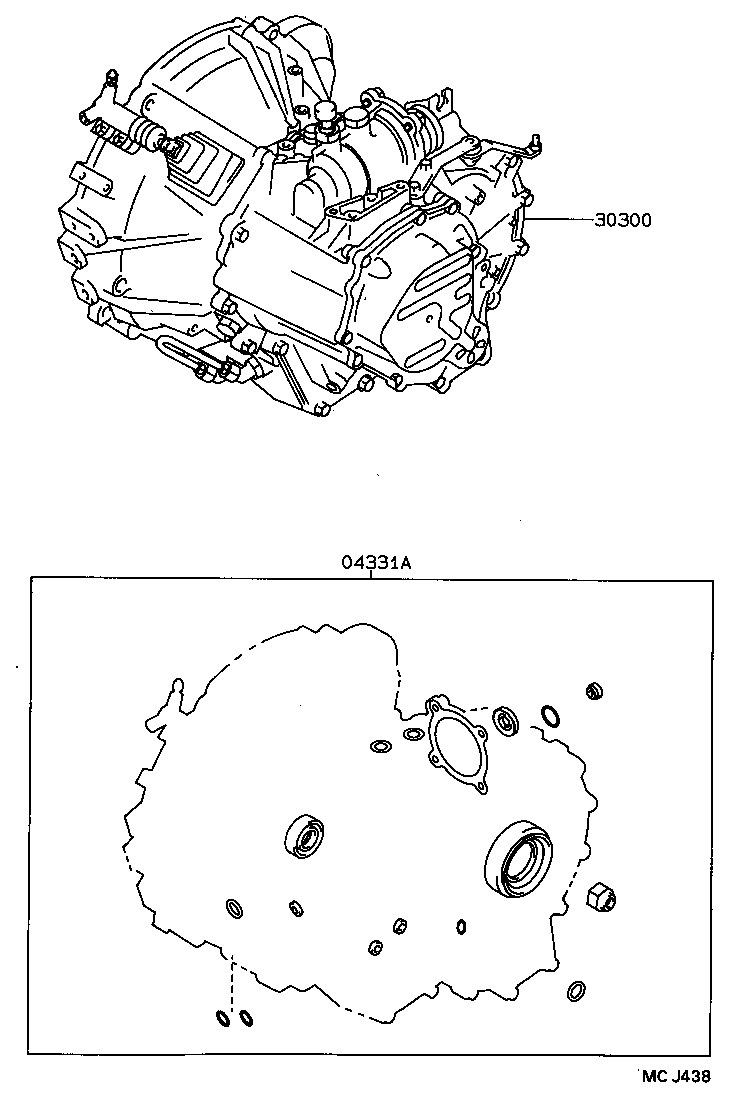  CELICA |  TRANSAXLE OR TRANSMISSION ASSY GASKET KIT MTM