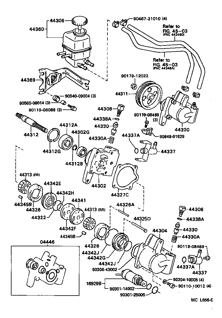  ES300 |  VANE PUMP RESERVOIR POWER STEERING