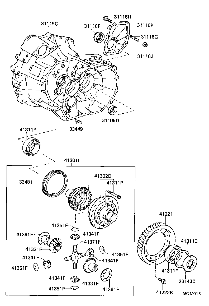  CAMRY JPP |  FRONT AXLE HOUSING DIFFERENTIAL