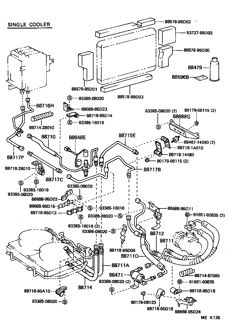  VAN |  HEATING AIR CONDITIONING COOLER PIPING