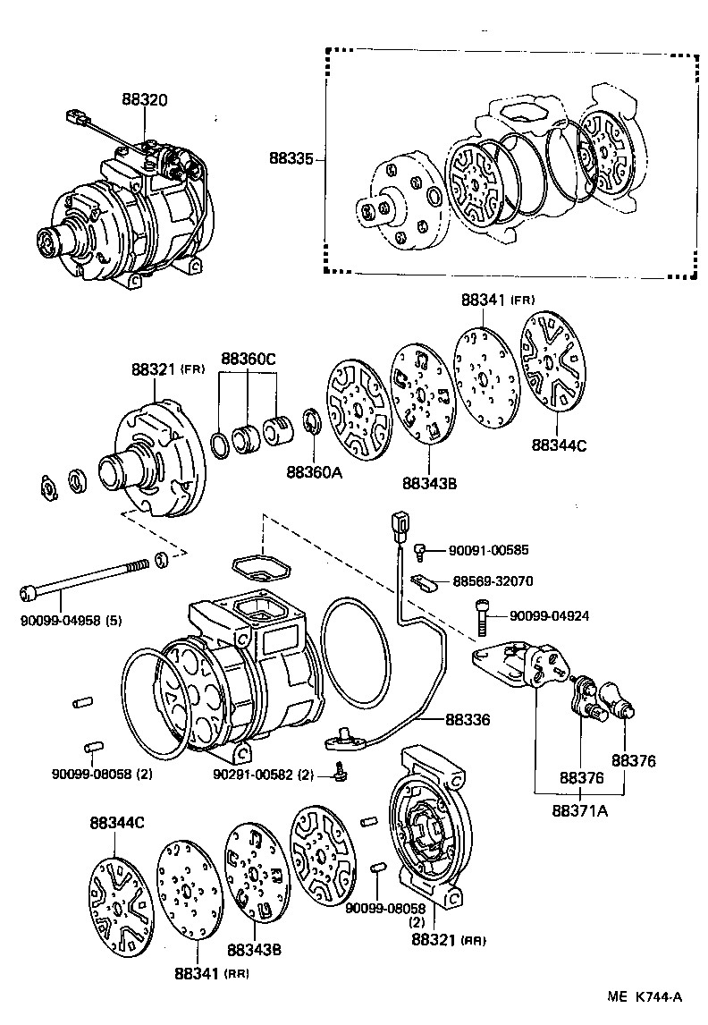  CELICA |  HEATING AIR CONDITIONING COMPRESSOR