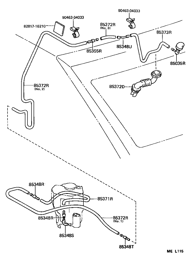  TERCEL |  REAR WASHER