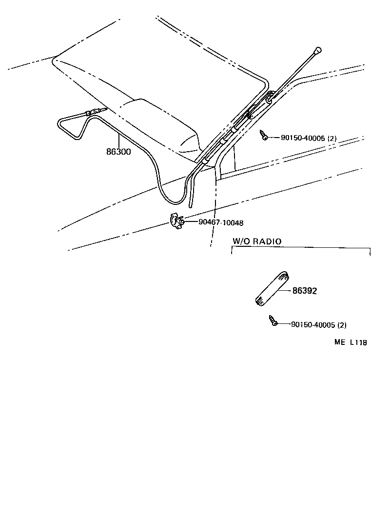  TERCEL |  ANTENNA