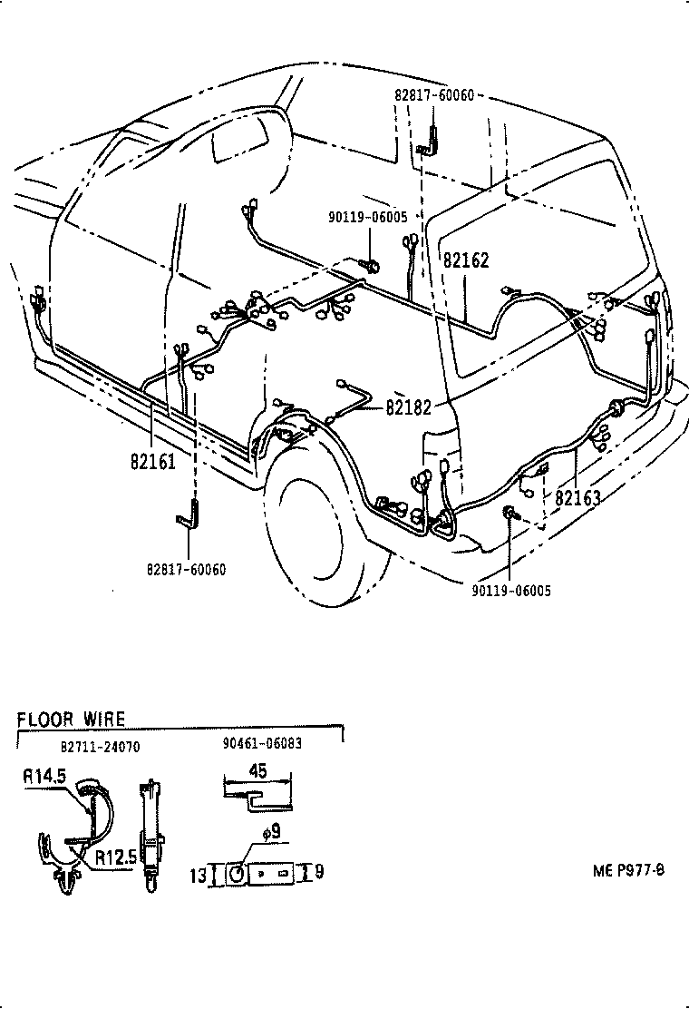  LAND CRUISER 80 |  WIRING CLAMP