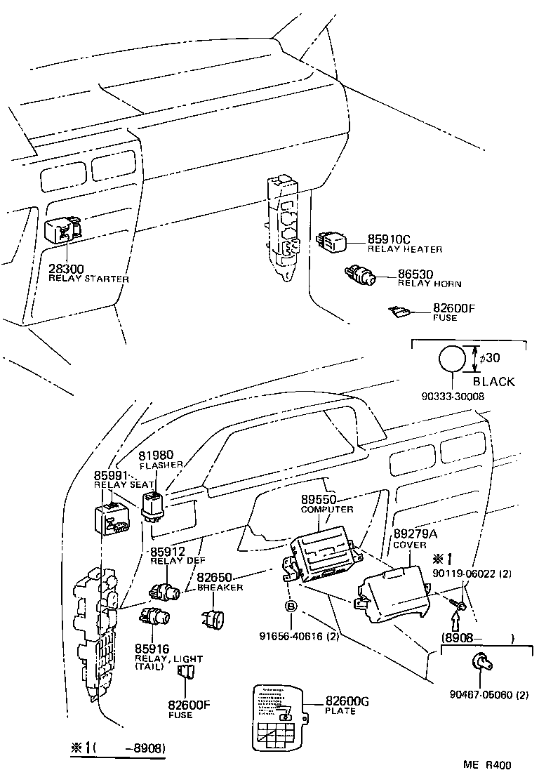  TERCEL |  SWITCH RELAY COMPUTER