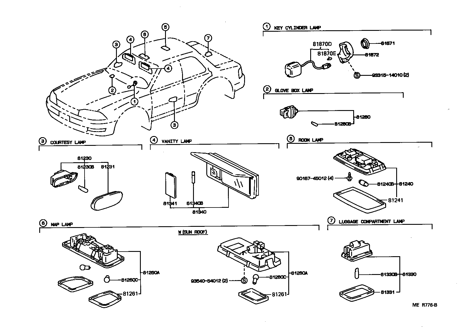  ES300 |  INTERIOR LAMP