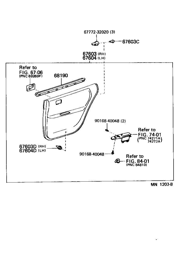  ES300 |  REAR DOOR PANEL GLASS