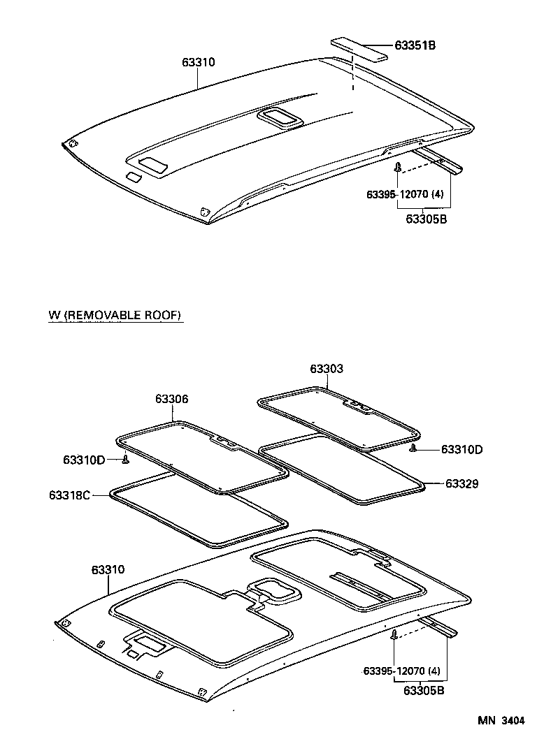  RAV4 |  ROOF HEADLINING SILENCER PAD