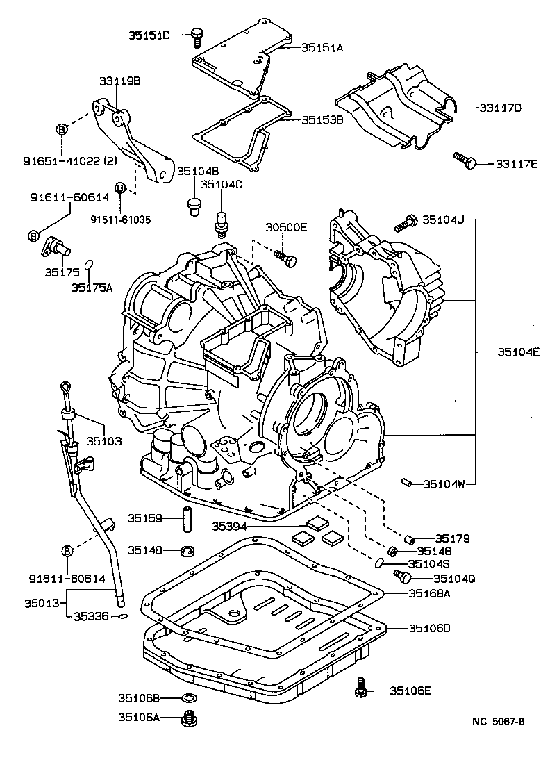  ES250 |  TRANSMISSION CASE OIL PAN ATM