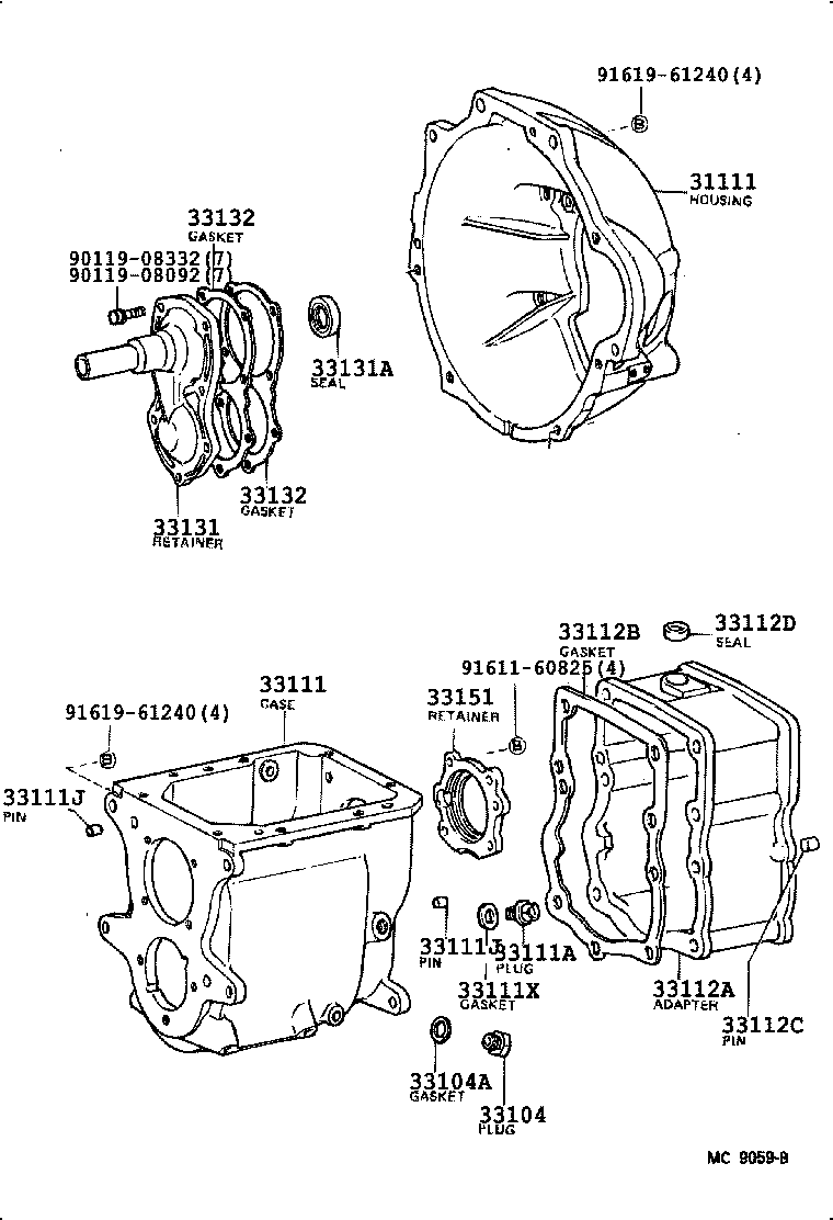  LAND CRUISER 40 |  CLUTCH HOUSING TRANSMISSION CASE MTM