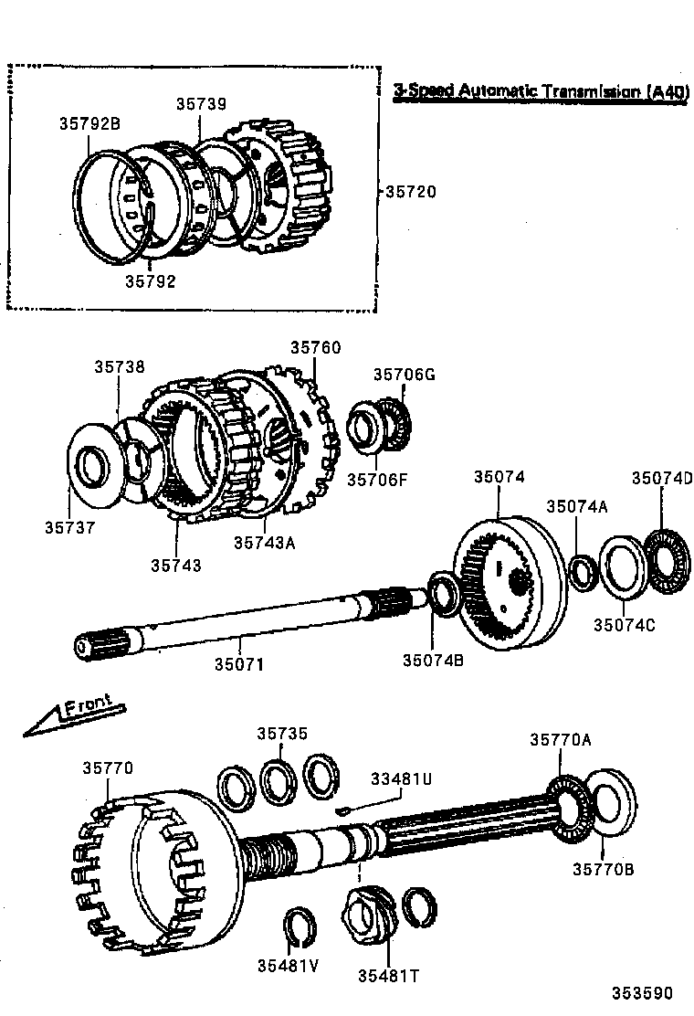  CORONA |  PLANETARY GEAR REVERSE PISTON COUNTER GEAR ATM