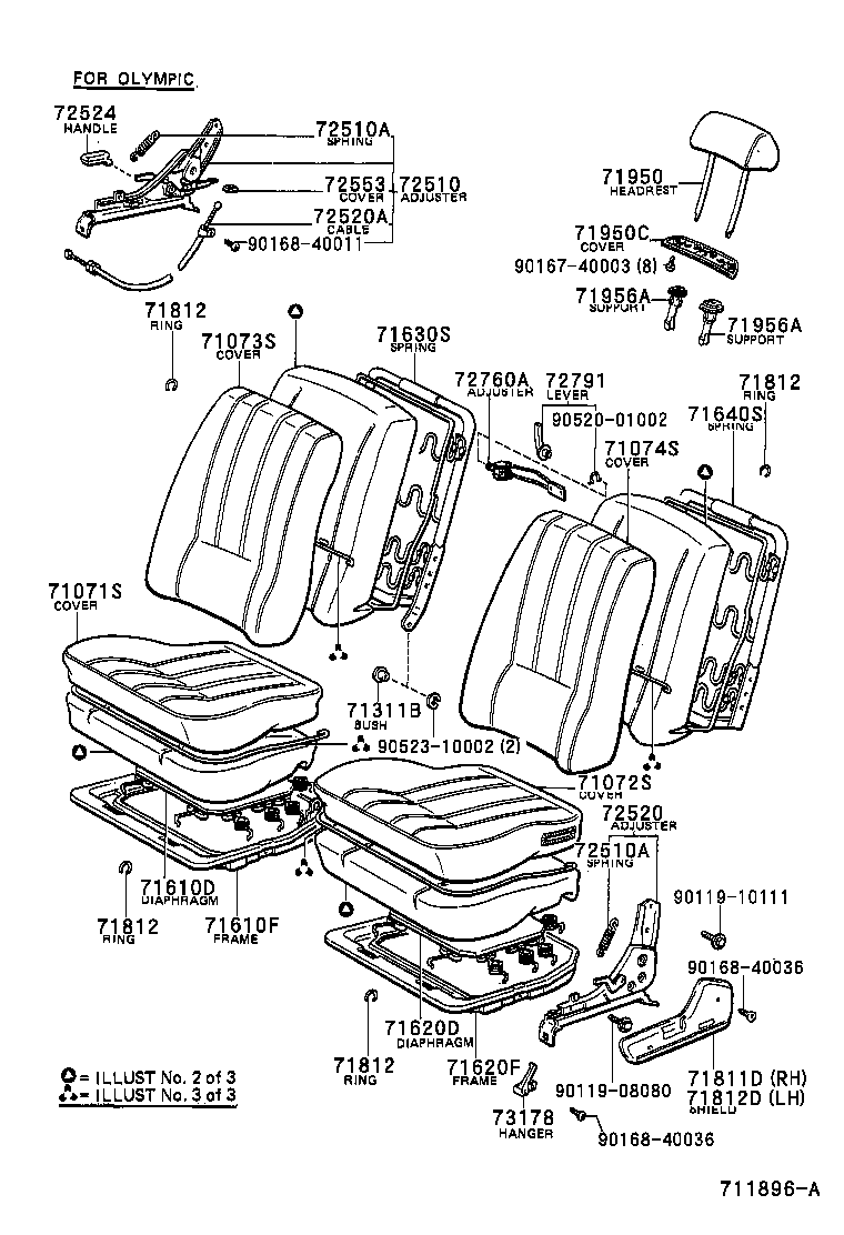  CELICA |  FRONT SEAT SEAT TRACK