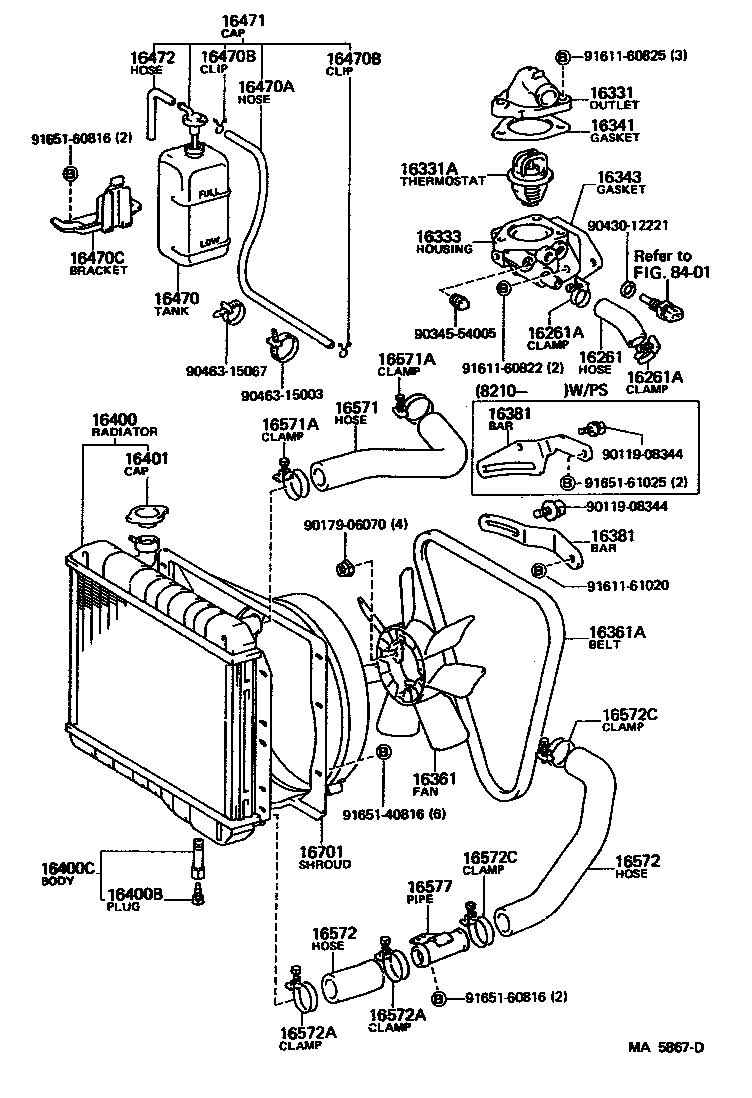  LAND CRUISER 40 |  RADIATOR WATER OUTLET