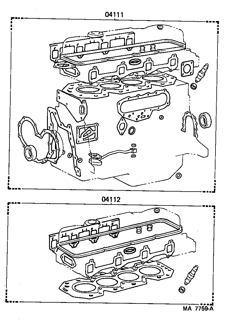  LAND CRUISER 70 |  ENGINE OVERHAUL GASKET KIT