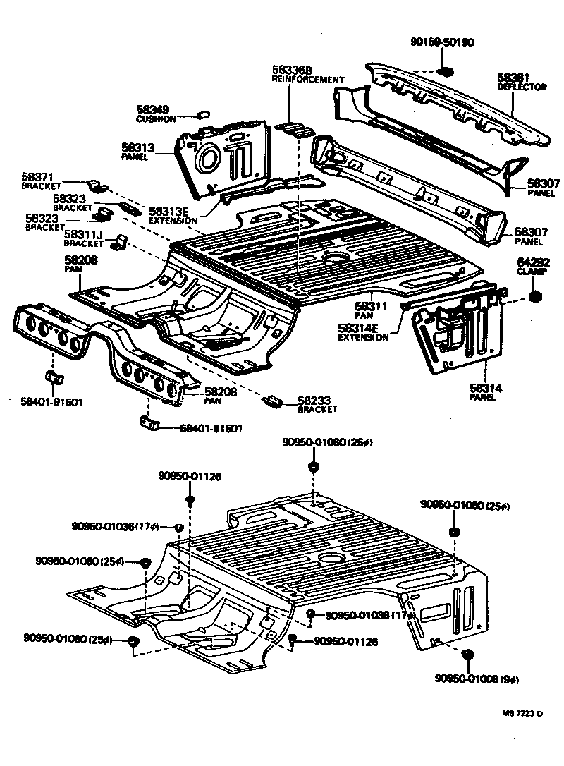 CRESSIDA |  FLOOR PAN LOWER BACK PANEL