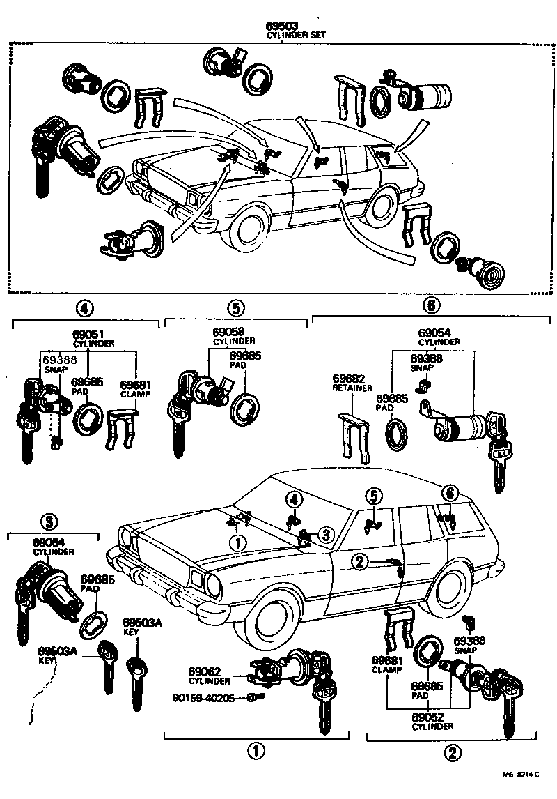  CRESSIDA |  LOCK CYLINDER SET