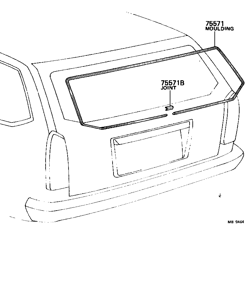  COROLLA |  REAR MOULDING