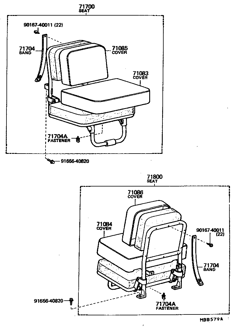  LAND CRUISER 40 |  SEAT SEAT TRACK