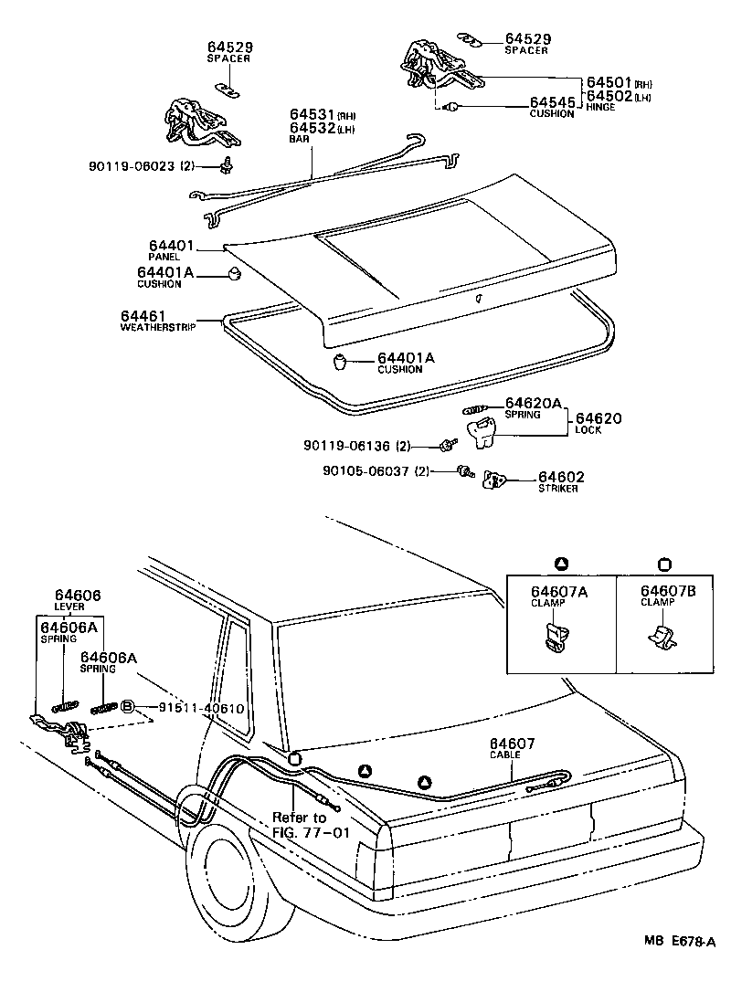  CAMRY |  LUGGAGE COMPARTMENT DOOR LOCK