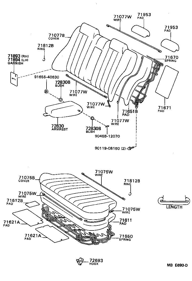  CAMRY |  REAR SEAT SEAT TRACK