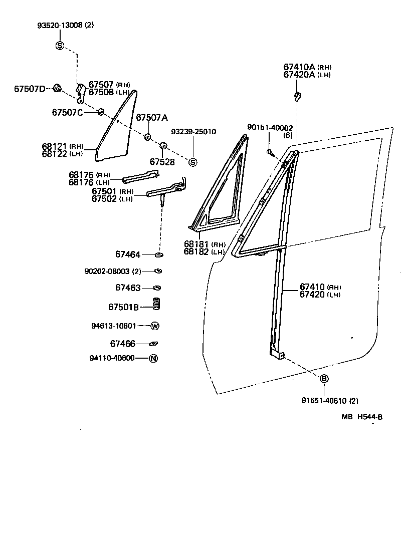  LAND CRUISER 70 |  FRONT DOOR VENTILATOR WINDOW