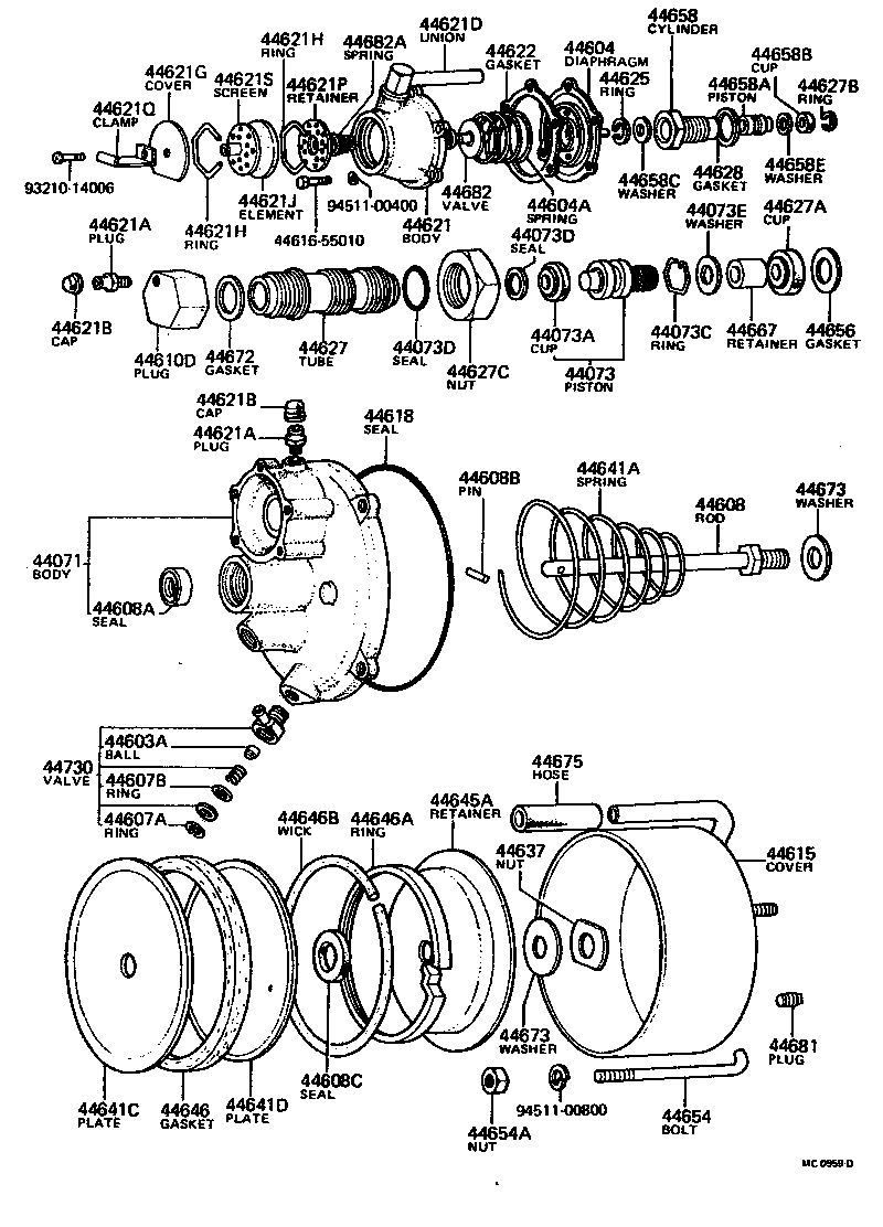  LAND CRUISER 40 55 |  BRAKE BOOSTER VACUUM TUBE
