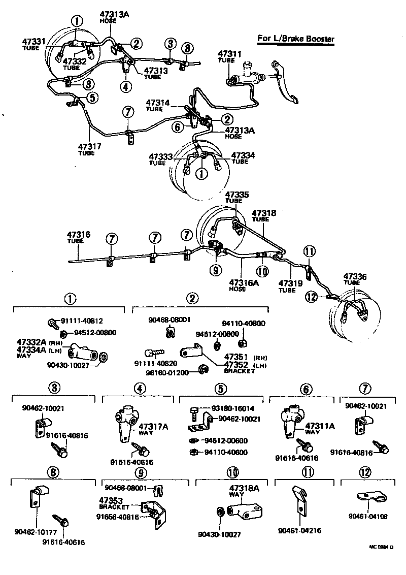  LAND CRUISER 40 55 |  BRAKE TUBE CLAMP