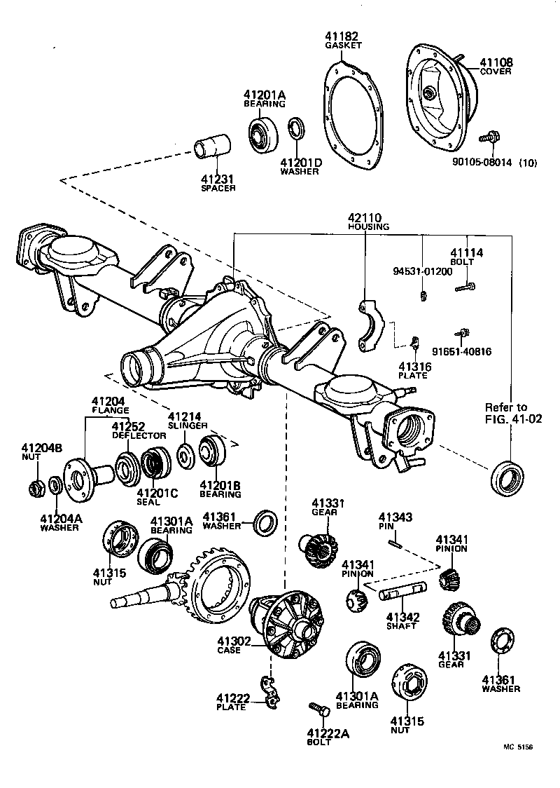  CELICA |  REAR AXLE HOUSING DIFFERENTIAL