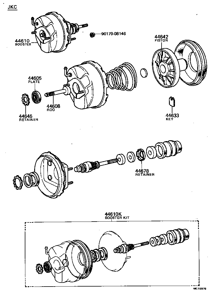  TERCEL |  BRAKE BOOSTER VACUUM TUBE