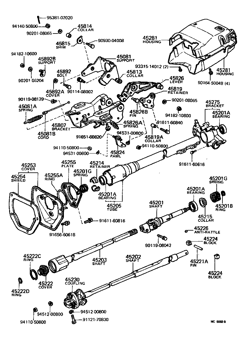  PICKUP |  STEERING COLUMN SHAFT
