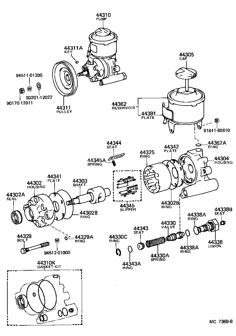  CRESSIDA |  VANE PUMP RESERVOIR POWER STEERING