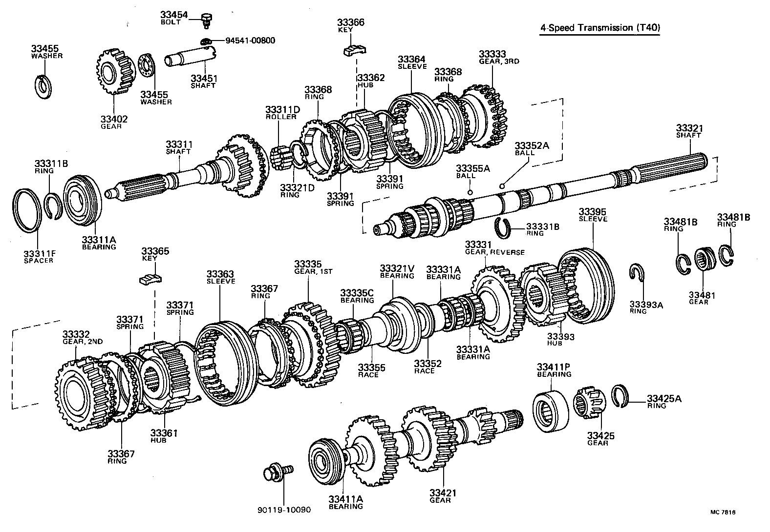  COROLLA |  TRANSMISSION GEAR MTM