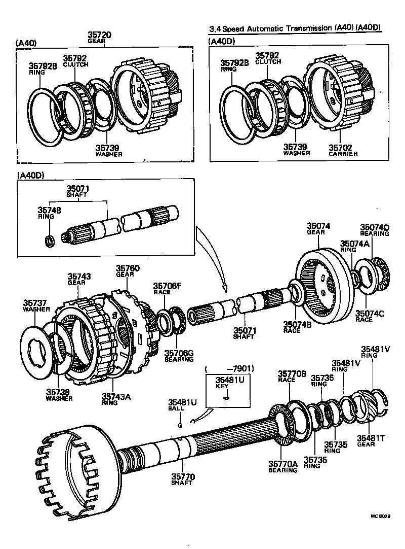  CORONA |  PLANETARY GEAR REVERSE PISTON COUNTER GEAR ATM