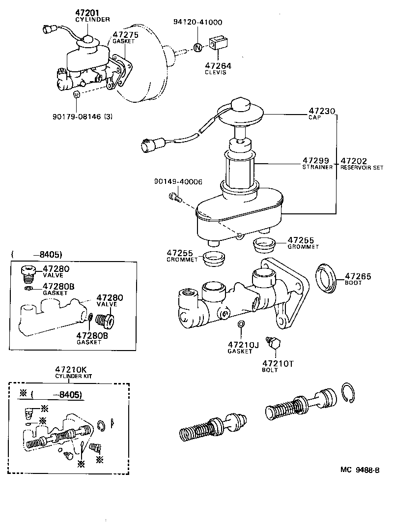  CAMRY |  BRAKE MASTER CYLINDER