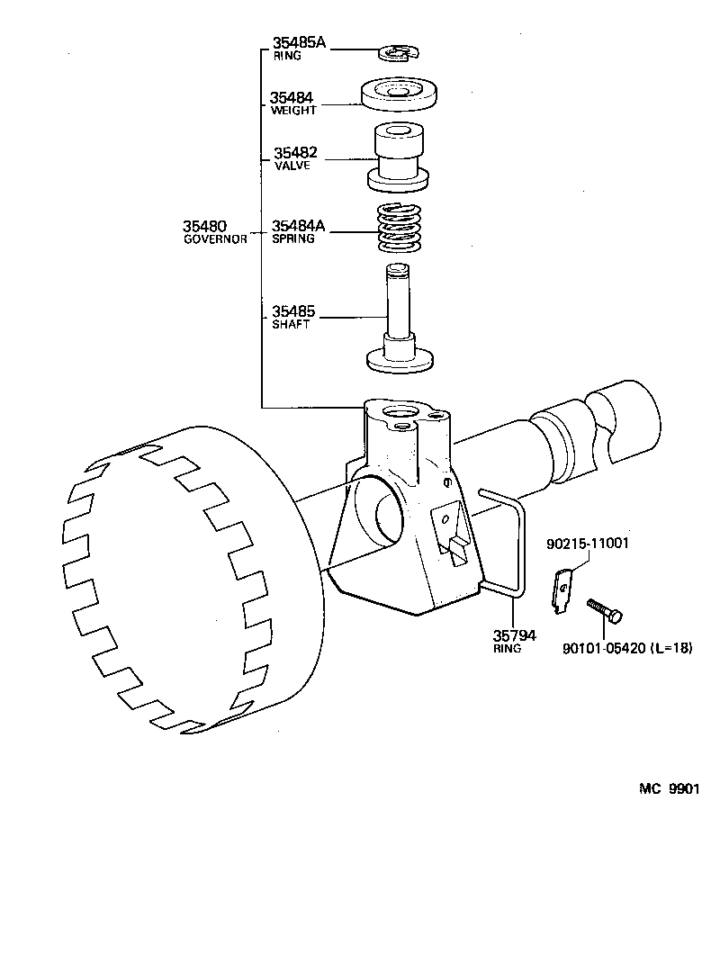  CRESSIDA |  REAR OIL PUMP GOVERNOR ATM