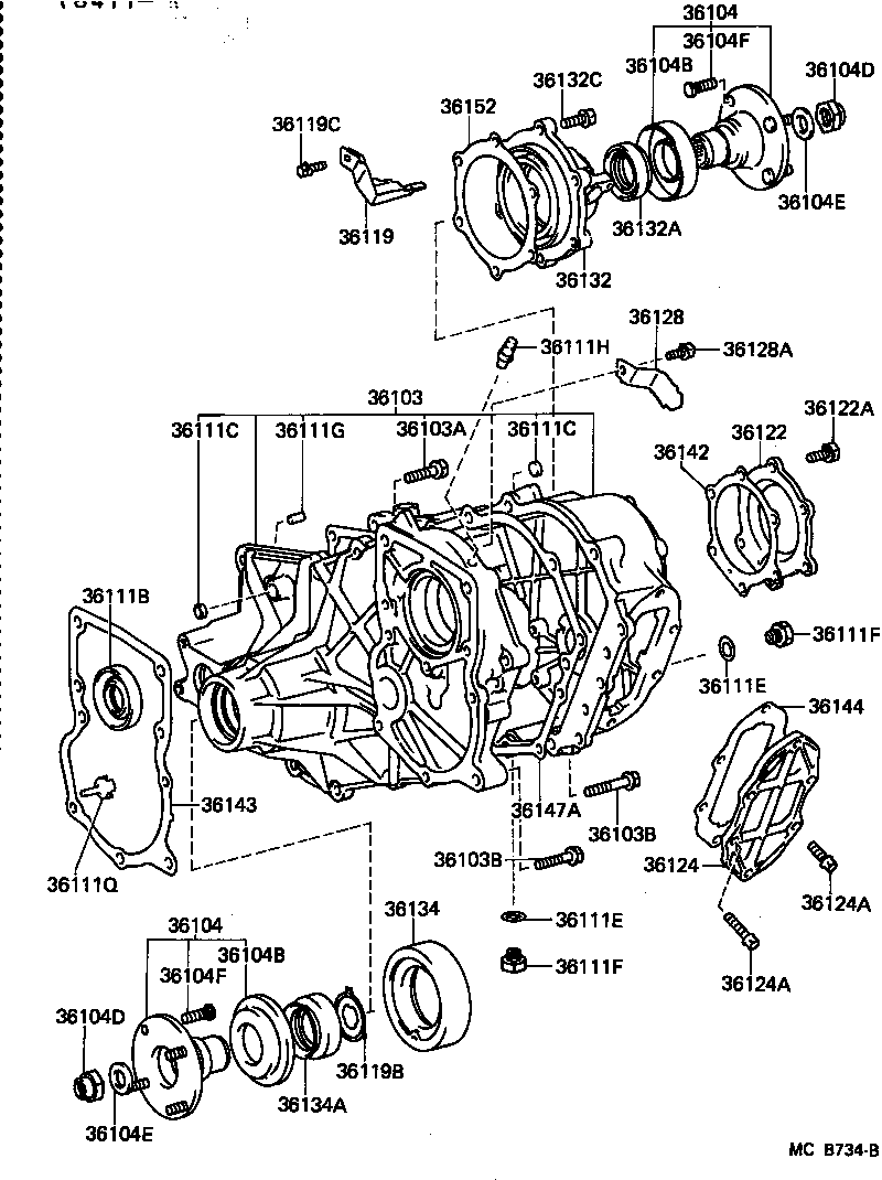  LAND CRUISER 70 |  TRANSFER CASE EXTENSION HOUSING